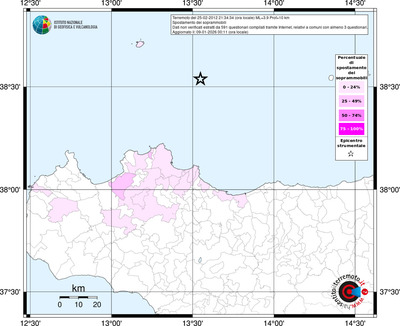 Mappa territorio comunale con almeno 3 questionari
