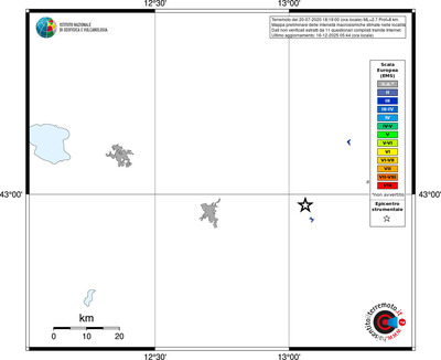 Mappa EMS - territori località