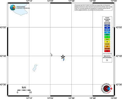 Mappa EMS - territori località