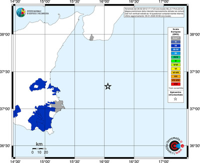 Mappa EMS - territori comuni