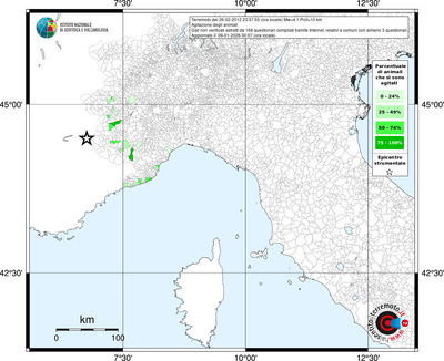 Mappa territorio comunale con almeno 3 questionari