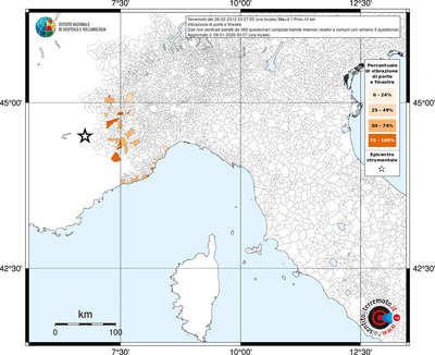 Mappa territorio comunale con almeno 3 questionari