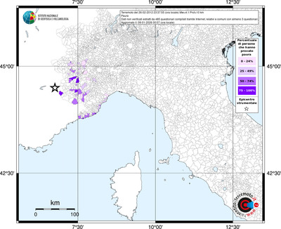 Mappa territorio comunale con almeno 3 questionari