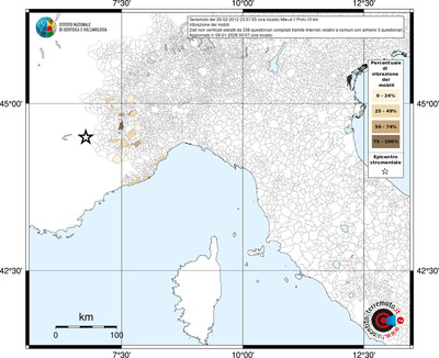 Mappa territorio comunale con almeno 3 questionari