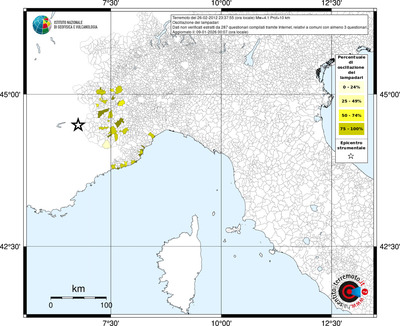 Mappa territorio comunale con almeno 3 questionari