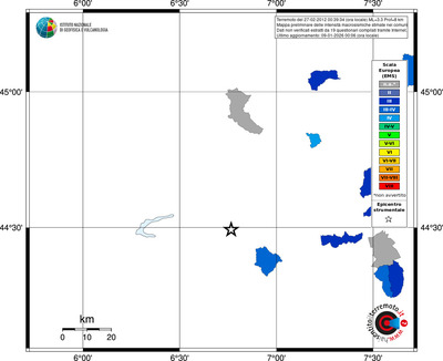 Mappa EMS - territori comuni