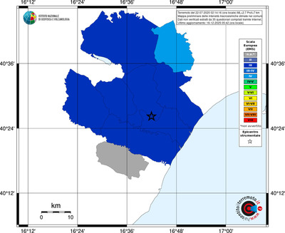 Mappa EMS - territori comuni