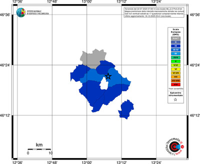 Mappa EMS - territori comuni