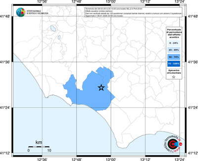 Mappa territorio comunale con almeno 3 questionari