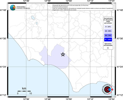 Mappa territorio comunale con almeno 3 questionari