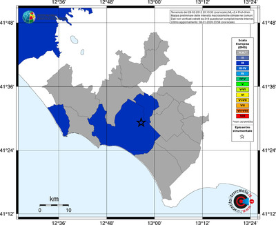 Mappa EMS - territori comuni