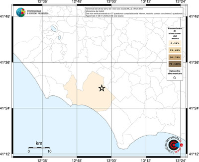 Mappa territorio comunale con almeno 3 questionari