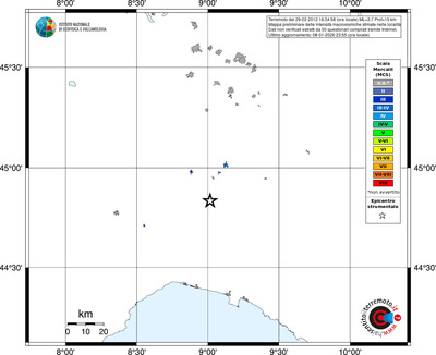 Mappa MCS - territori località