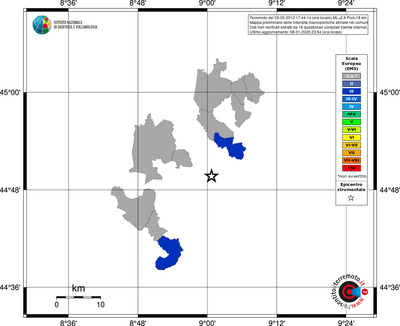 Mappa EMS - territori comuni