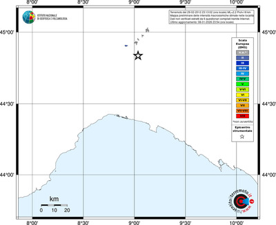 Mappa EMS - territori località