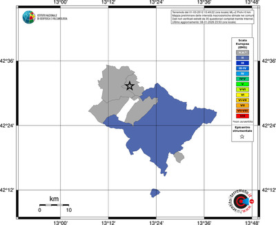 Mappa EMS - territori comuni