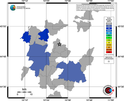 Mappa EMS - territori comuni