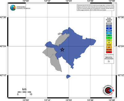 Mappa EMS - territori comuni