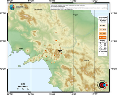 Mappa comuni con almeno 3 questionari