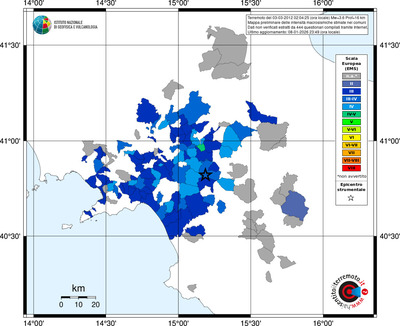 Mappa EMS - territori comuni