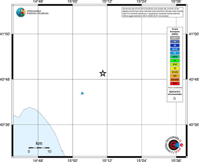 Mappa EMS - territori località