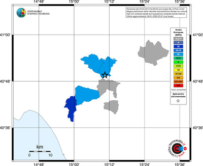 Mappa EMS - territori comuni