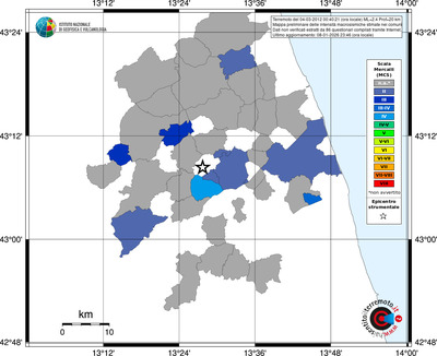 Mappa MCS - territori comuni