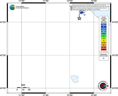 Mappa EMS - territori località
