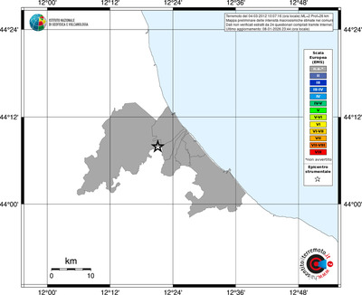 Mappa EMS - territori comuni