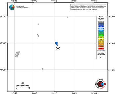Mappa EMS - territori località
