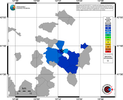 Mappa EMS - territori comuni