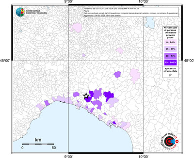 Mappa territorio comunale con almeno 3 questionari
