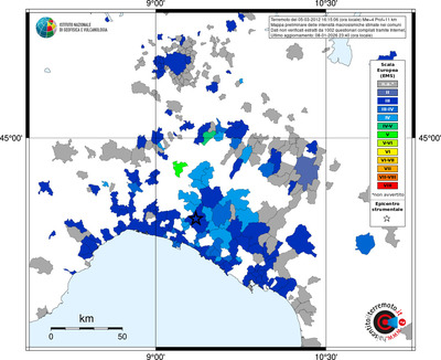 Mappa EMS - territori comuni