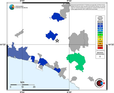 Mappa MCS - territori comuni