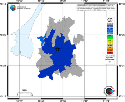 Mappa EMS - territori comuni