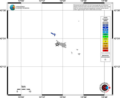 Mappa EMS - territori località