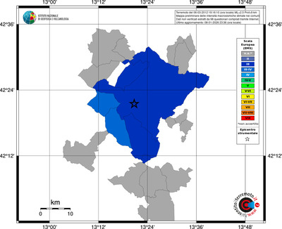 Mappa EMS - territori comuni