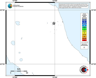 Mappa EMS - territori località