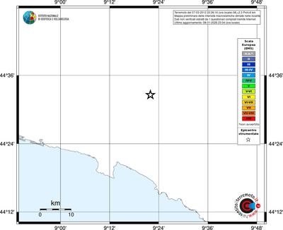 Mappa EMS - territori località
