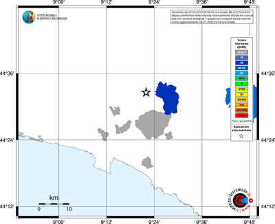 Mappa EMS - territori comuni