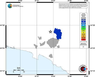 Mappa MCS - territori comuni