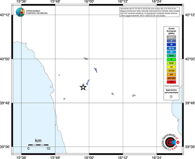 Mappa EMS - territori località