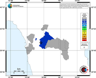 Mappa EMS - territori comuni