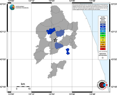 Mappa MCS - territori comuni