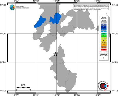Mappa MCS - territori comuni