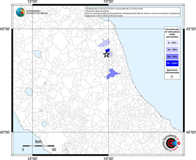 Mappa territorio comunale con almeno 3 questionari