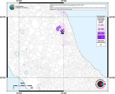 Mappa territorio comunale con almeno 3 questionari