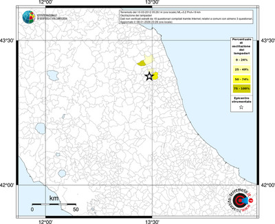 Mappa territorio comunale con almeno 3 questionari