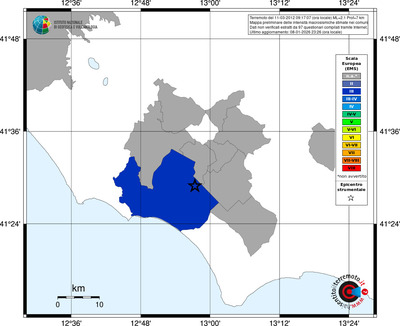 Mappa EMS - territori comuni