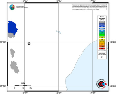 Mappa EMS - territori comuni